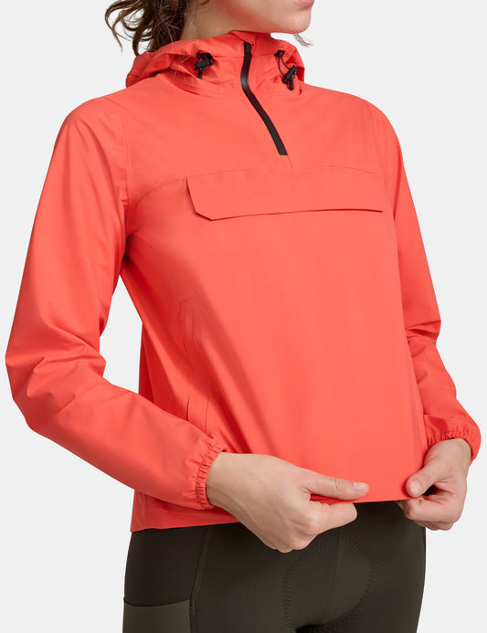 Womens Alt_Road Anorak - Mars Red