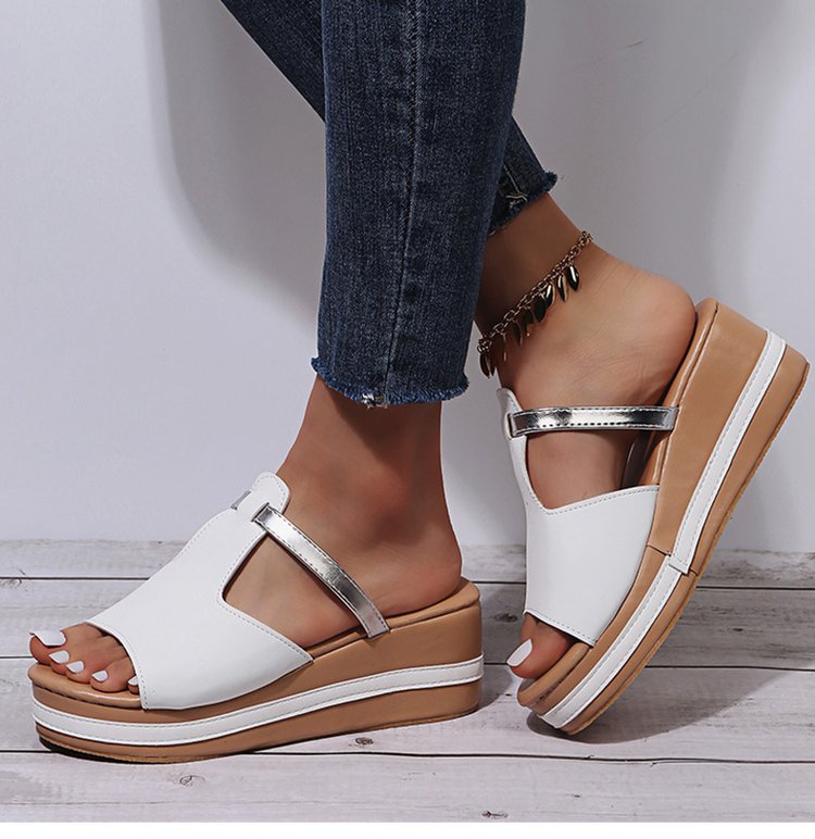 š„Letzter Tag der Aktion 50% RABATT - Damen Leder Plateau Keil OrthopƤdische Sandalen