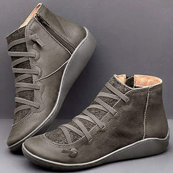 🔥Vente Flash -49 %🔥 - Bottes confortables en cuir faites à la main avec soutien de la voûte plantaire