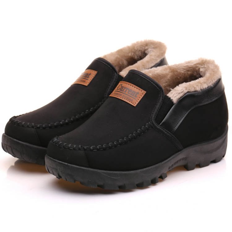Bottes de neige confortables, imperméables et chaudes en cuir