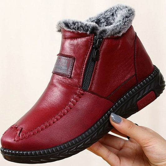 Bottes en cuir de coton imperméables et antidérapantes pour femme 🔥VENTE FLASH !!! -60% DE RÉDUCTION Pour une durée limitée