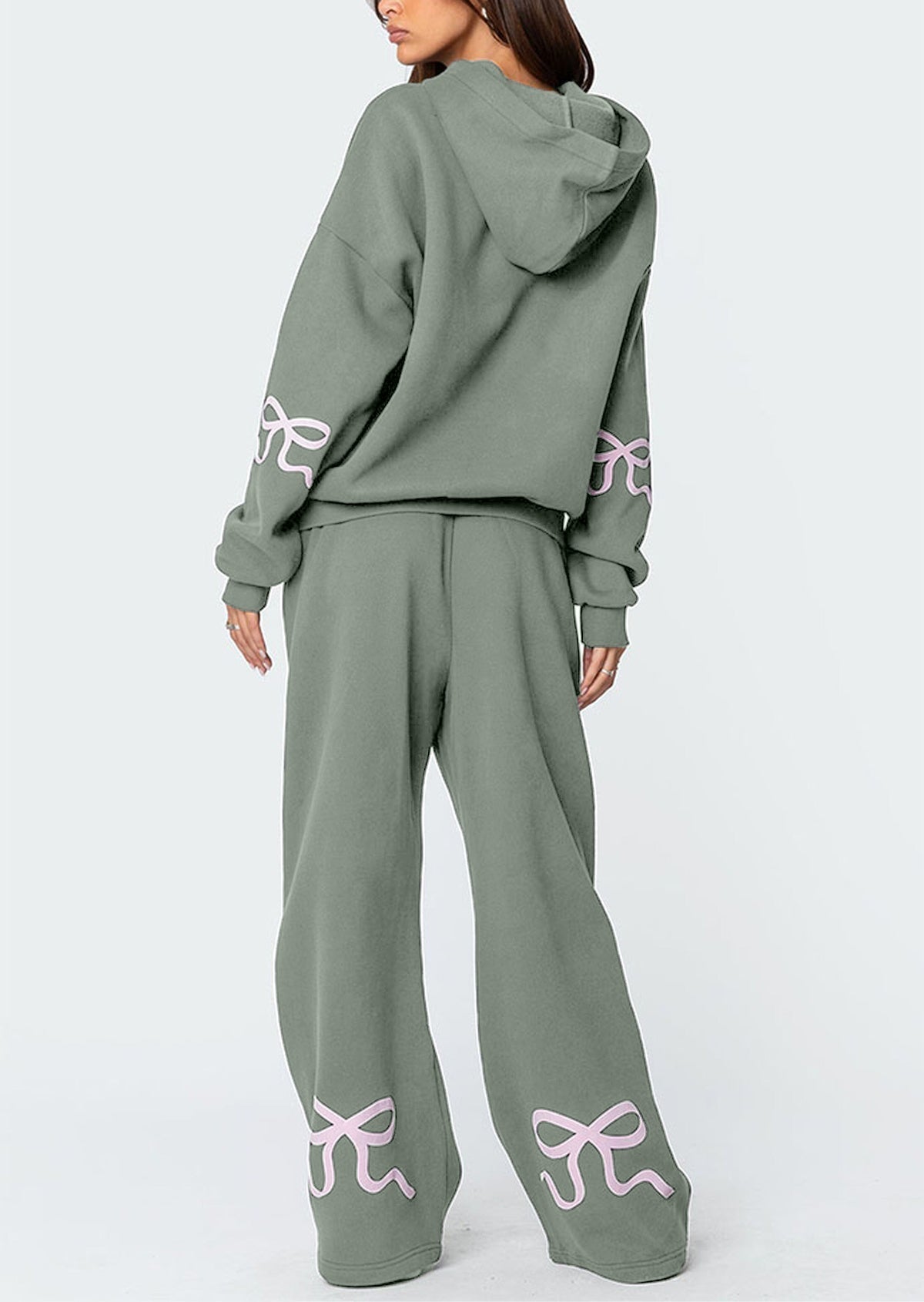 Soldes de Noël -50% - Ensemble sweat à capuche avec nœud pour femme