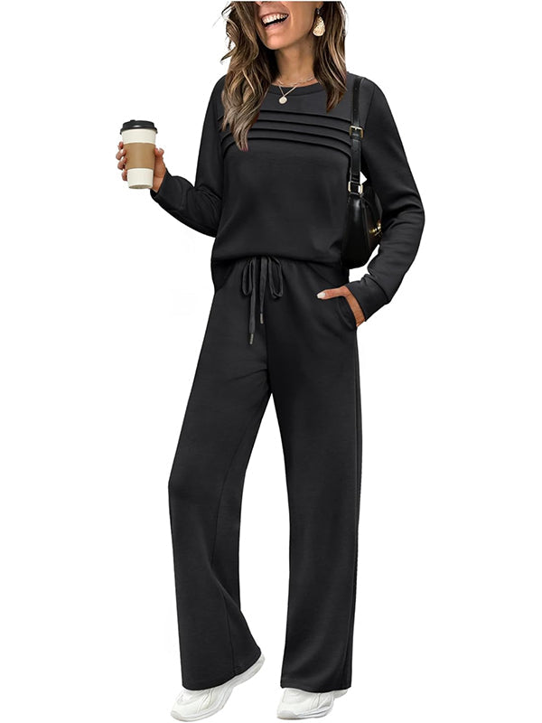 RÄUMUNGSVERKAUF🔥 Damen 2-teilige Sweatshirt Freizeit- und Reise-Outfits