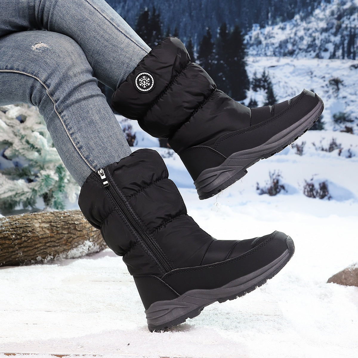 🔥Letzter Tag Promotion 50% RABATT - Damen hochwertige Winter-Schneestiefel (mittelhoch)