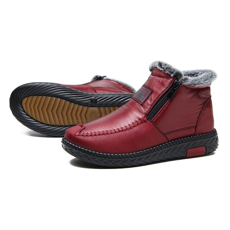 Bottes en cuir de coton imperméables et antidérapantes pour femme 🔥VENTE FLASH !!! -60% DE RÉDUCTION Pour une durée limitée