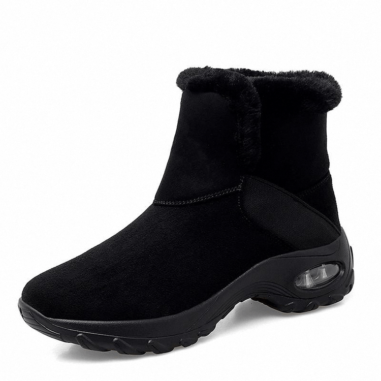 Bottes de neige en peluche pour femmes avec coussin d'air