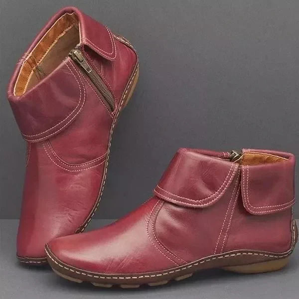 Dernier Jour -50% - Bottines Classiques en Cuir Antidérapantes pour Femmes