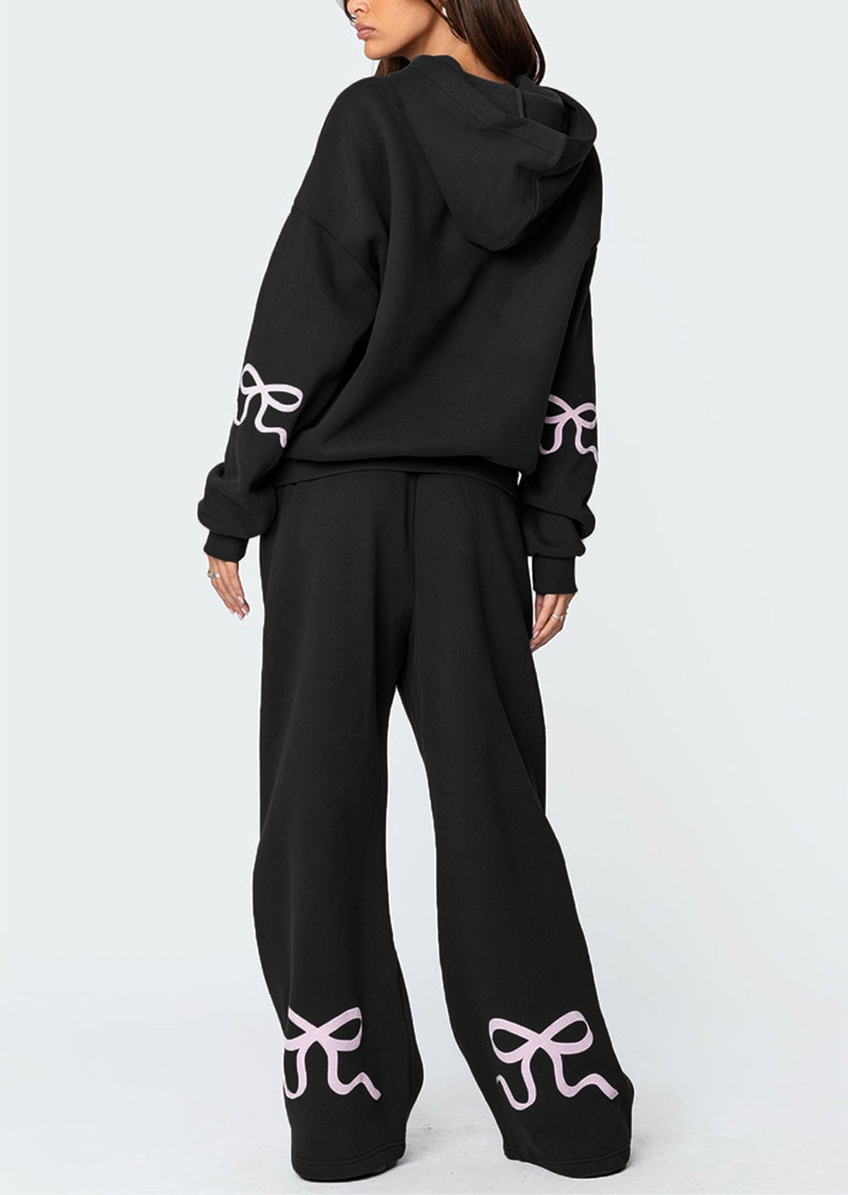 Soldes de Noël -50% - Ensemble sweat à capuche avec nœud pour femme