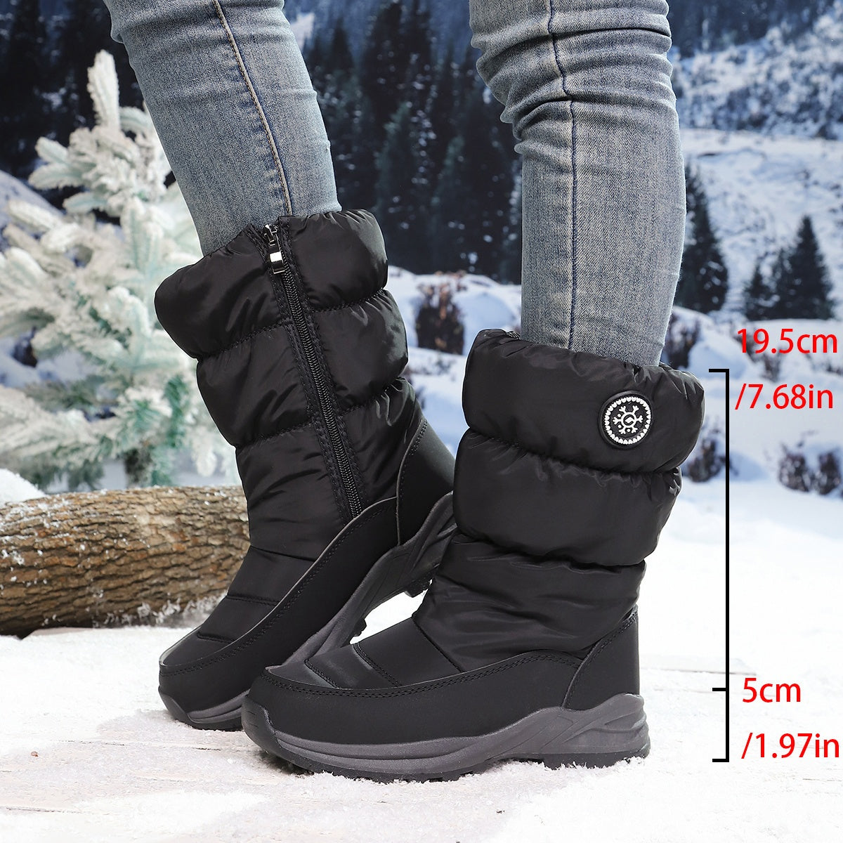 🔥Letzter Tag Promotion 50% RABATT - Damen hochwertige Winter-Schneestiefel (mittelhoch)