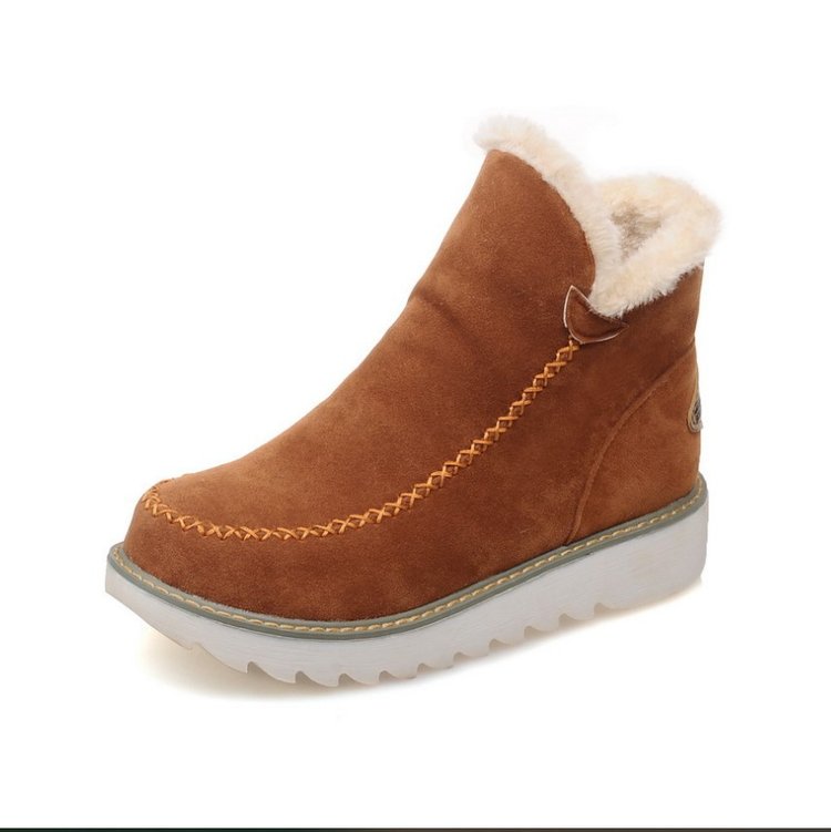 Bottes de neige classiques antidérapantes pour femmes montant jusqu'à la cheville