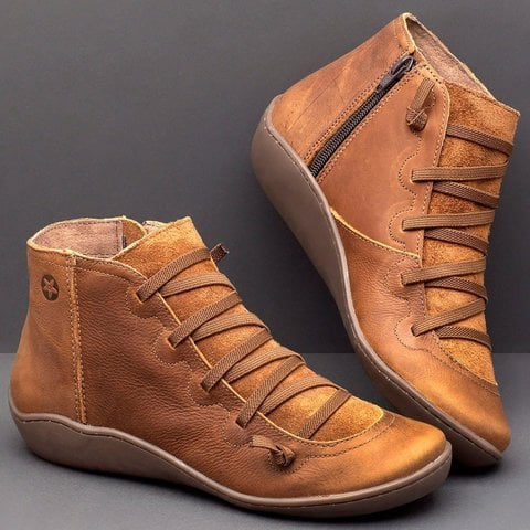 🔥Vente Flash -49 %🔥 - Bottes confortables en cuir faites à la main avec soutien de la voûte plantaire