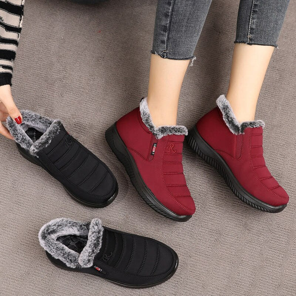 Wasserdichte Damenstiefel aus weicher Baumwolle