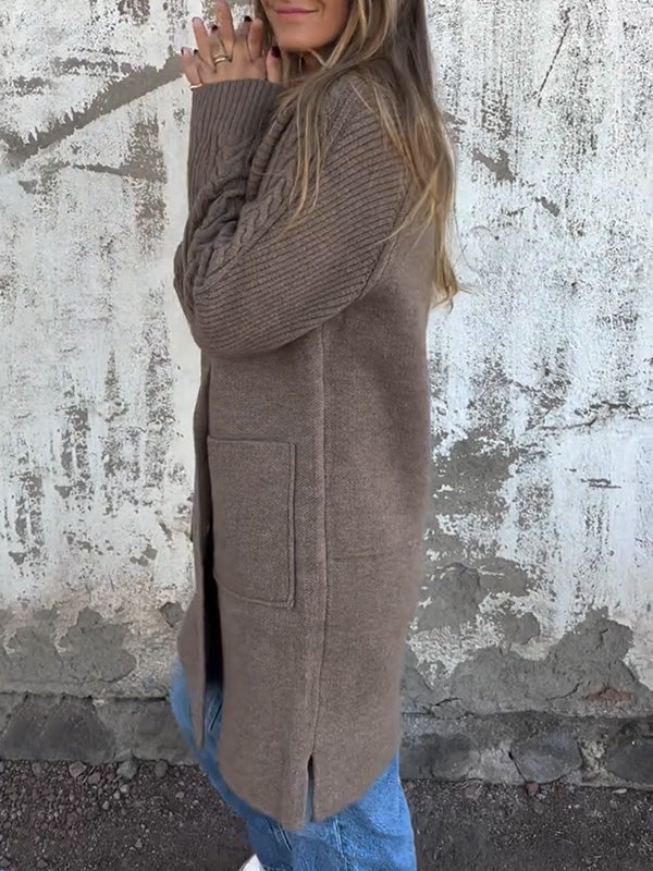 AUSVERKAUF🔥 Freizeitjacke mit Rippenkragen und Taschen