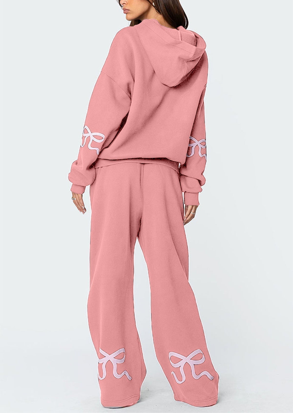 Soldes de Noël -50% - Ensemble sweat à capuche avec nœud pour femme