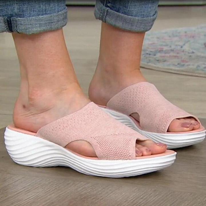 Sandales orthopédiques à enfiler améliorées, Sandales correctives de sport tricotées