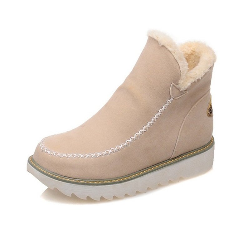Bottes de neige classiques antidérapantes pour femmes montant jusqu'à la cheville