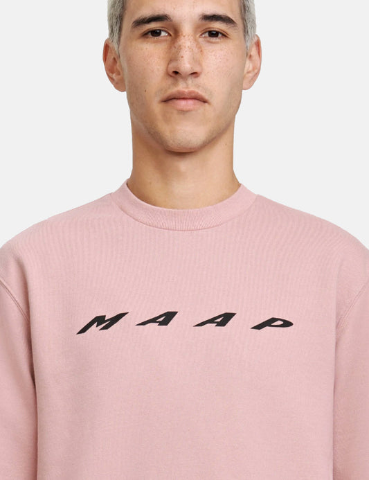 Sweat-shirt Evade Crew - Rose craie