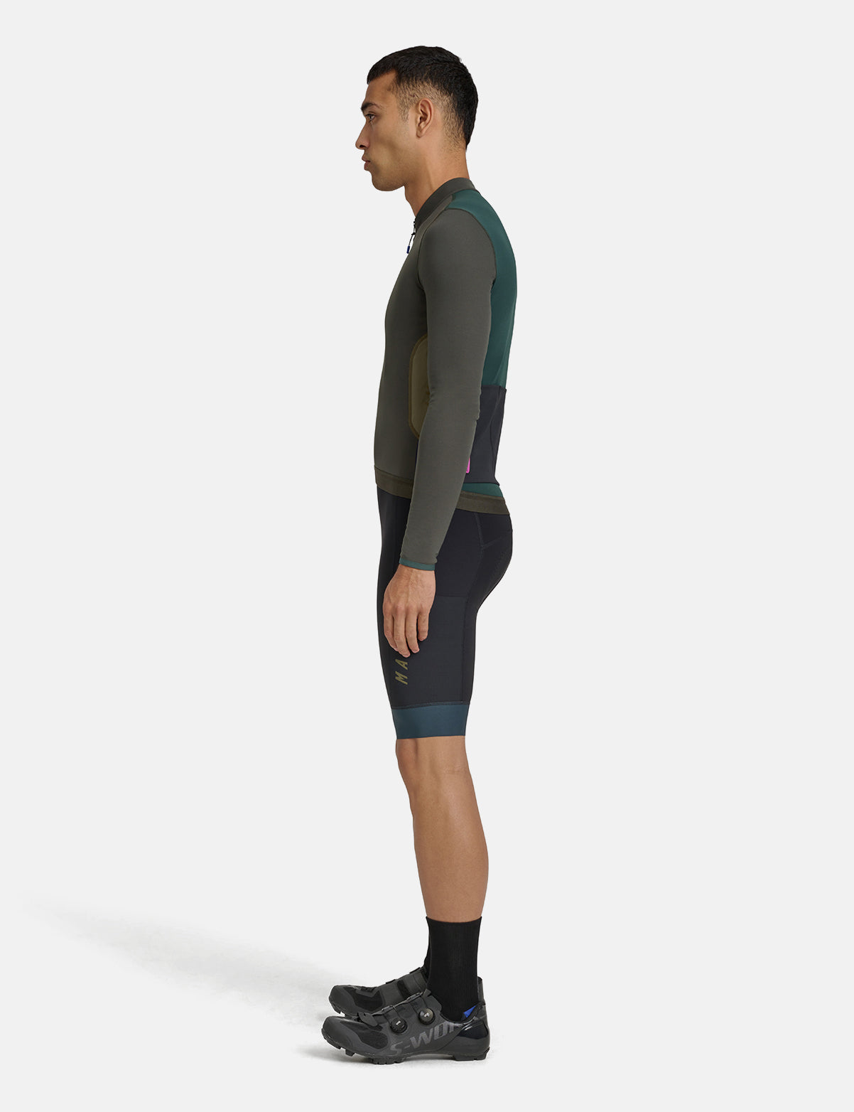 Maillot manches longues Alt_Road - Vert Olive Brûlé