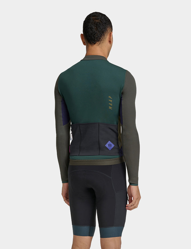 Maillot manches longues Alt_Road - Vert Olive Brûlé