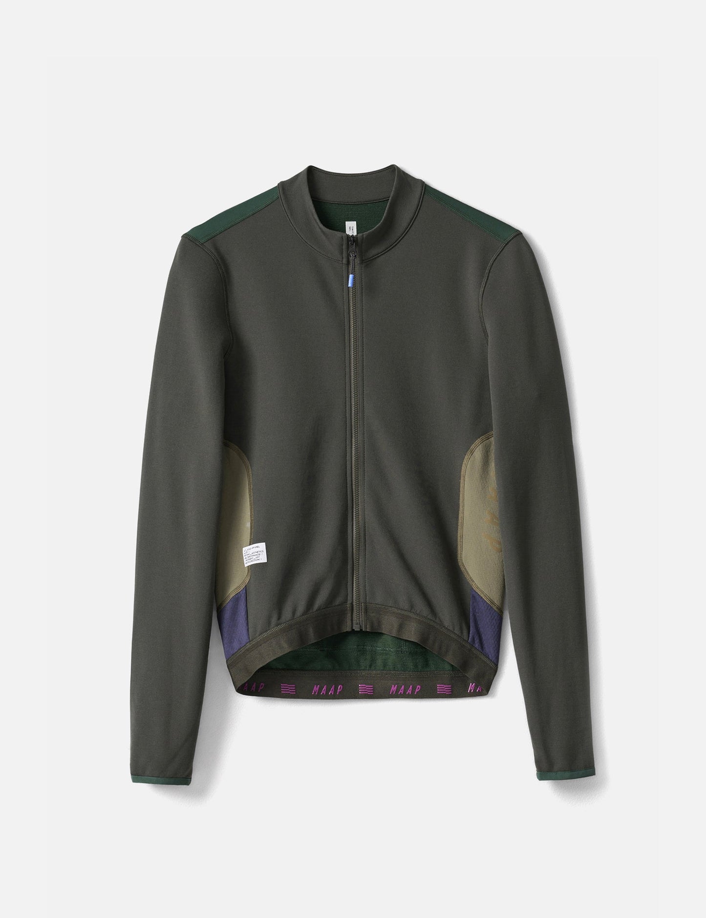 Maillot manches longues Alt_Road - Vert Olive Brûlé
