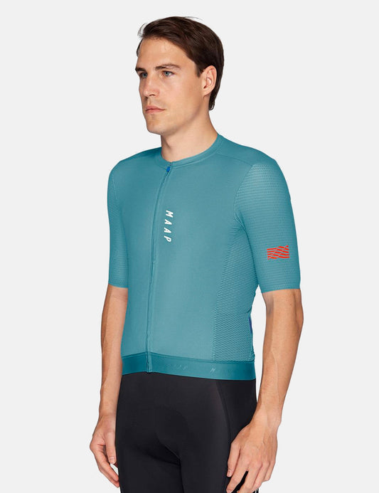 Stealth Race Fit Jersey - Cyan