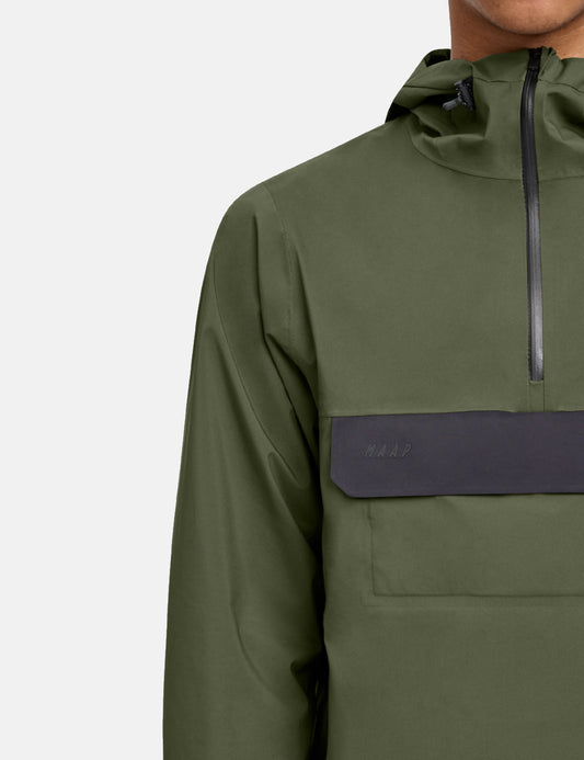 Anorak léger Alt_Road - Vert olive foncé