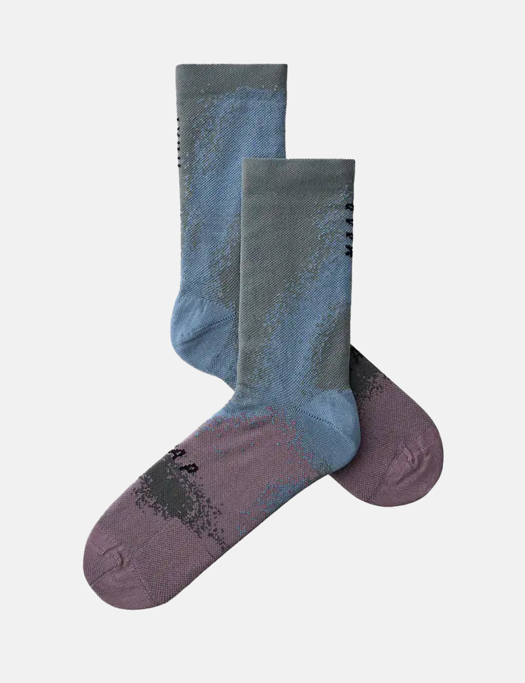 Blurred Out Socks - Blue Mix