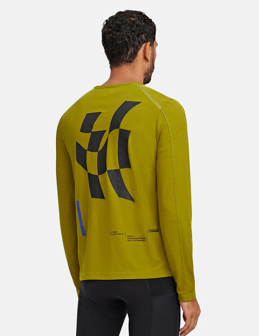 T-shirt à manches longues Alt_Road – Vert olive