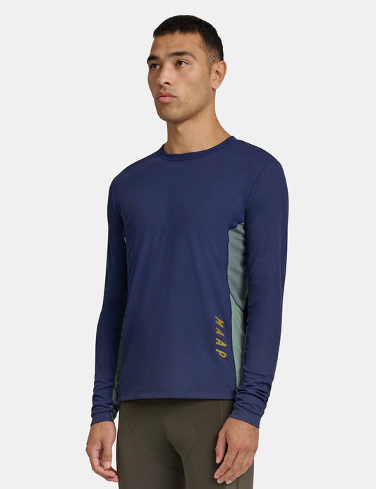 T-shirt à manches longues Alt_Road Ride 3.0 - Bleu cobalt profond