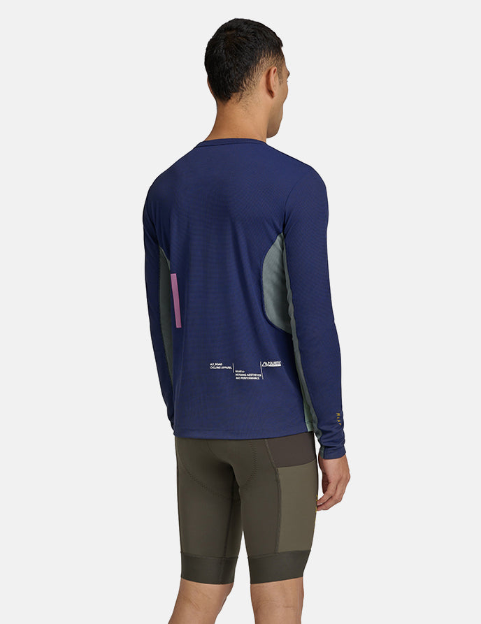 Alt_Road Ride Long Sleeve T-Shirt 3.0 - Deep Cobalt Blue