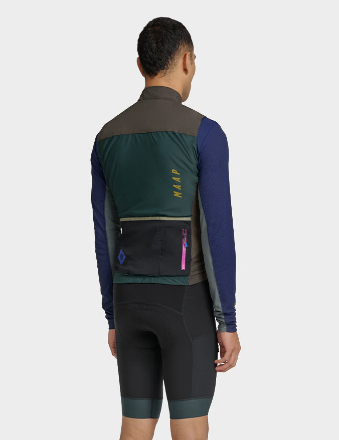 Gilet thermique Alt_Road - Vert olive brûlé