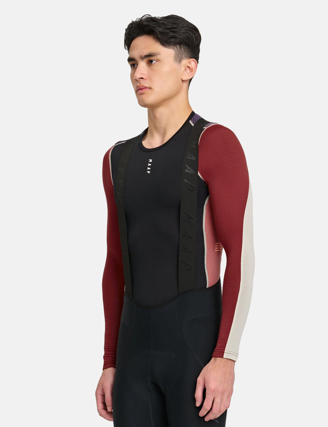 Thermal Base Layer Long Sleeve T-Shirt - Black/Rose/Fog