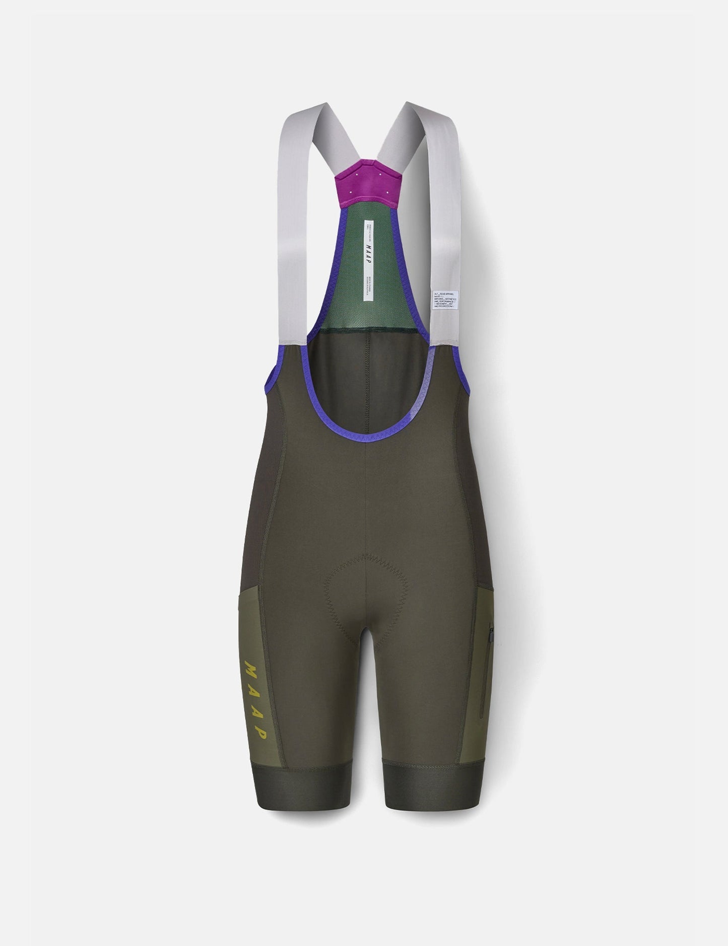 Cuissard cargo à bretelles Alt_Road pour femmes - Vert olive brûlé