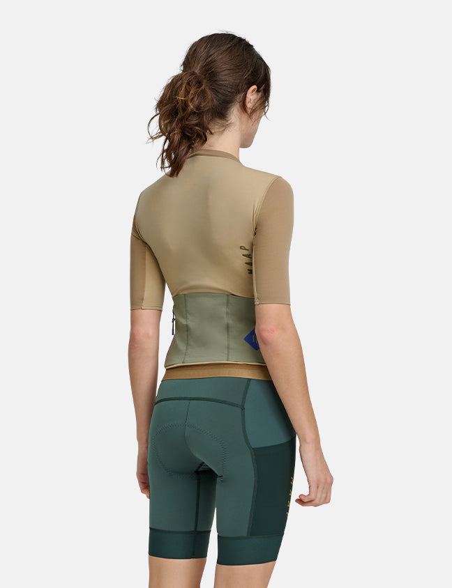 Maillot de cyclisme Alt_Road femme – Jaune désert foncé