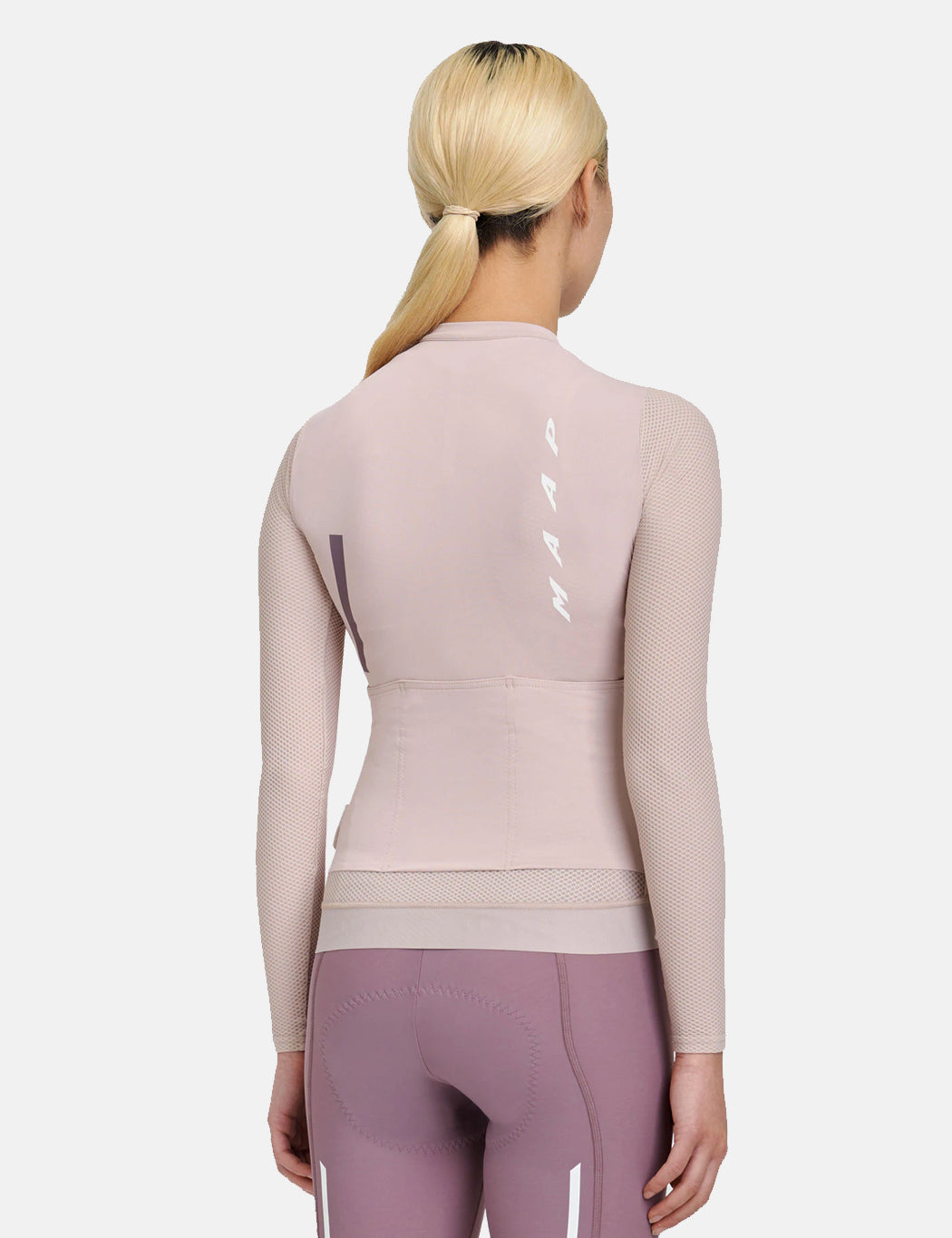 Maillot à manches longues Evade Pro Base pour femme - Rose Craie