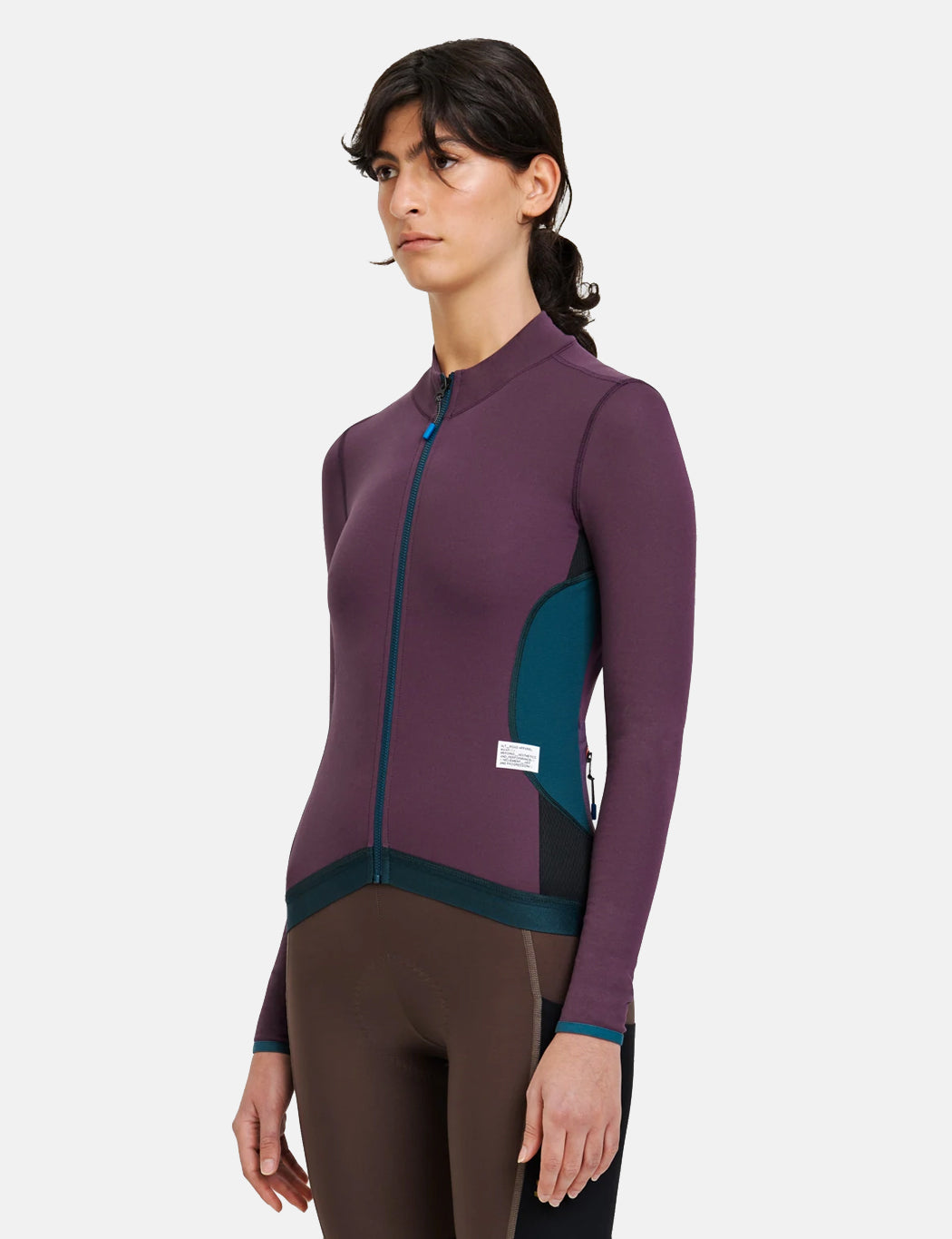 Maillot manches longues Alt_Road femme - Aubergine