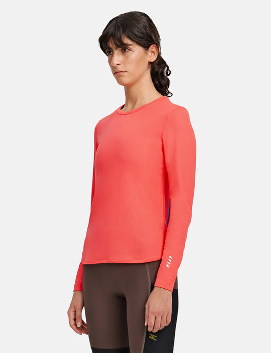 T-shirt à manches longues de vélo Alt_Road pour femmes - Lava