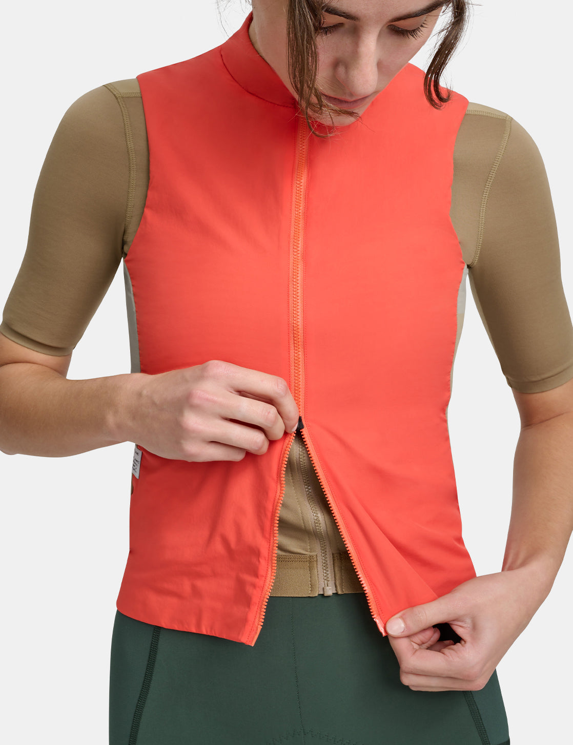 Gilet thermique Alt_Road pour femmes - Rouge Mars
