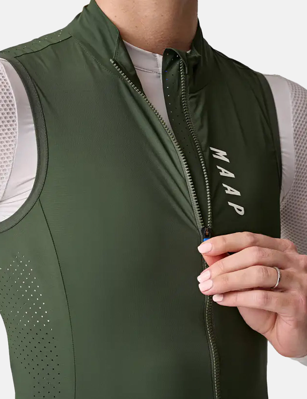 Womens Draft Team Vest - Bronze Green