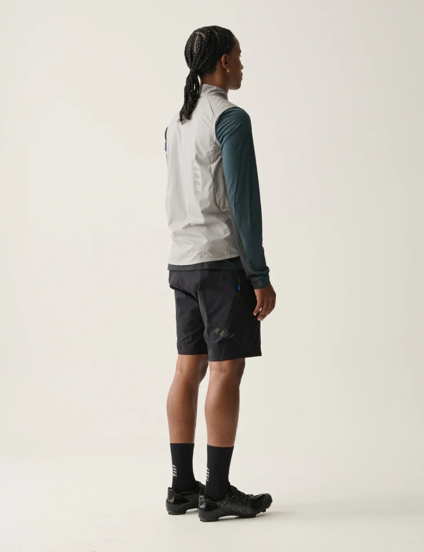 Gilet coupe-vent Alt_Road - Zinc