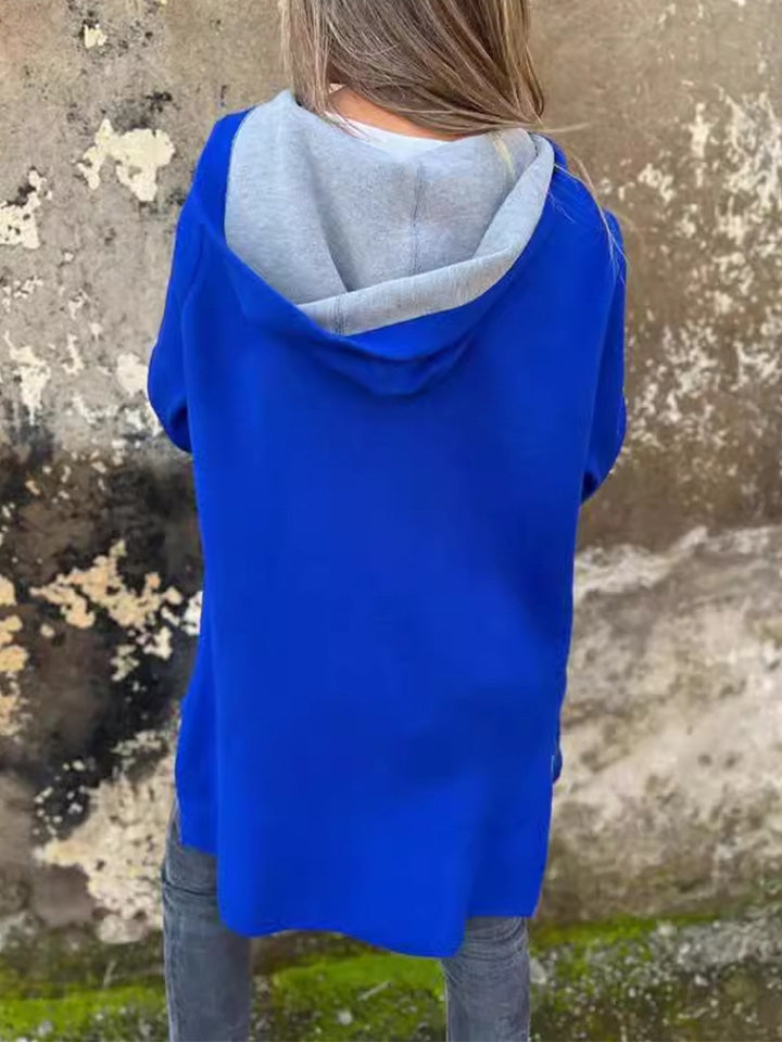 VENTE DE LIQUIDATION🔥 Veste décontractée à manches longues et col rond avec fermeture éclair