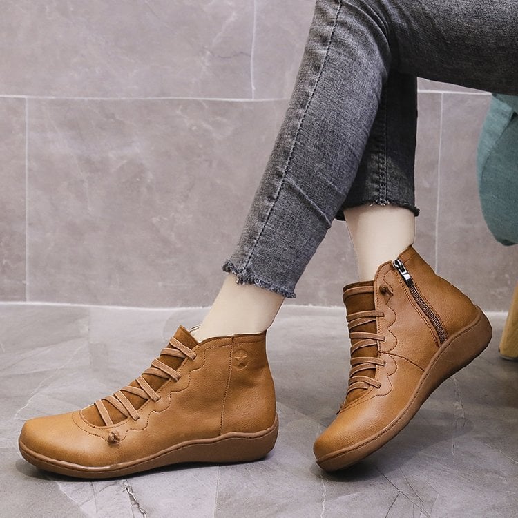 🔥Vente Flash -49 %🔥 - Bottes confortables en cuir faites à la main avec soutien de la voûte plantaire
