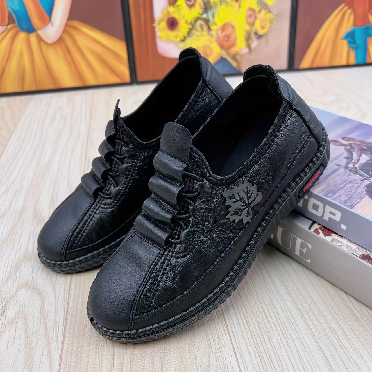 🔥Dernier jour de promotion -50 % - Chaussures orthopédiques en cuir faites à la main à semelle souple et confortable pour femmes