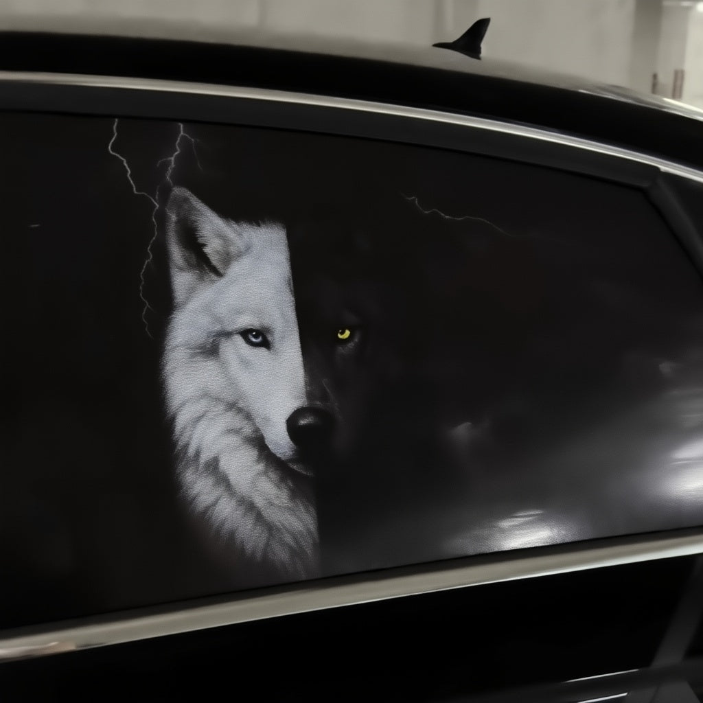 Autocollants animaux pour vitres de voiture