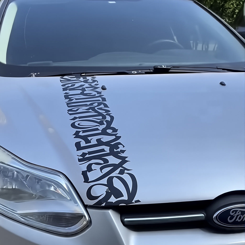 Gotisches Windschutzscheiben-Aufkleber