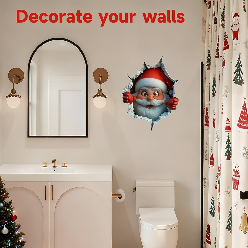 🎄🔥Sticker mural créatif de Noël 2D