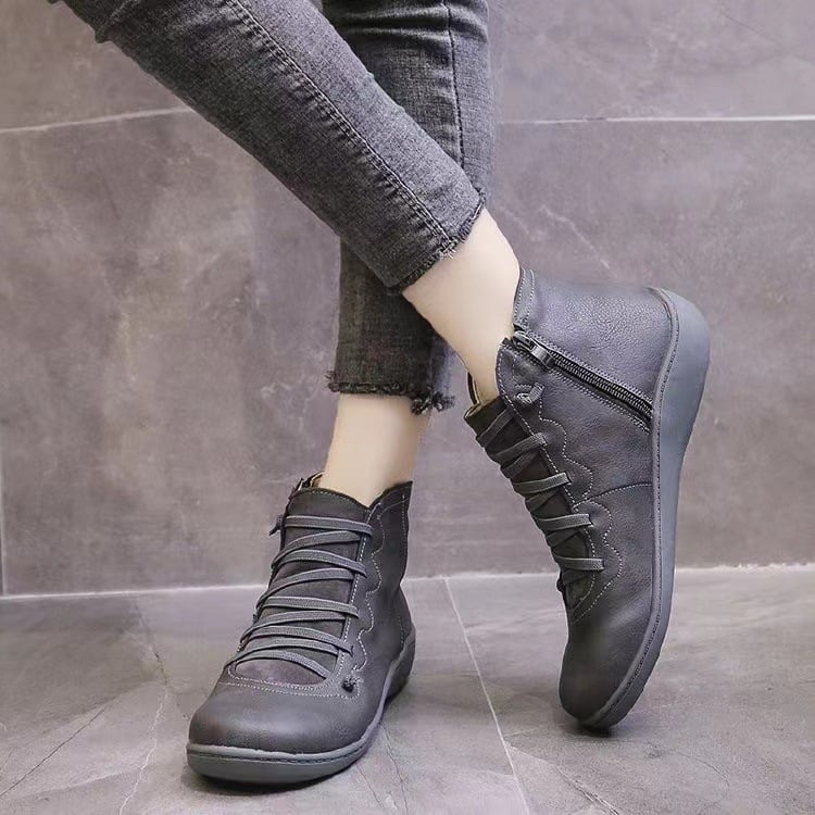 🔥Vente Flash -49 %🔥 - Bottes confortables en cuir faites à la main avec soutien de la voûte plantaire
