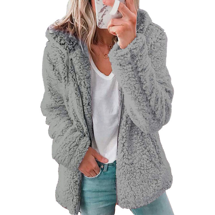 🔥LETZTER TAG 50% RABATT🔥 Damen Wollmantel mit Kapuze