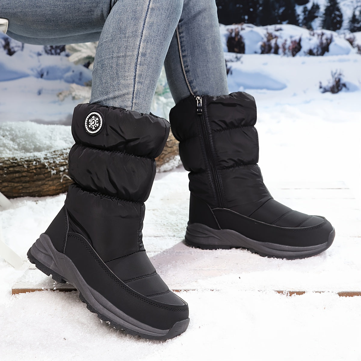 🔥Letzter Tag Promotion 50% RABATT - Damen hochwertige Winter-Schneestiefel (mittelhoch)