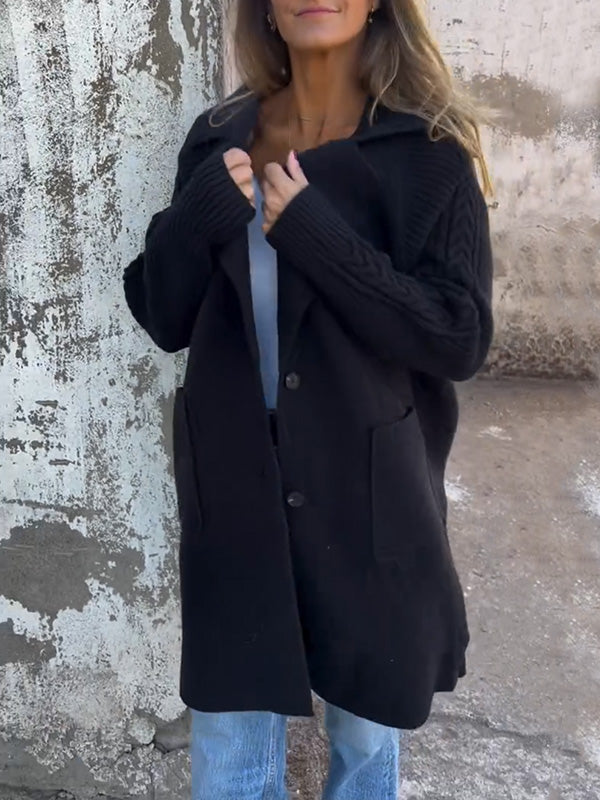 AUSVERKAUF🔥 Freizeitjacke mit Rippenkragen und Taschen